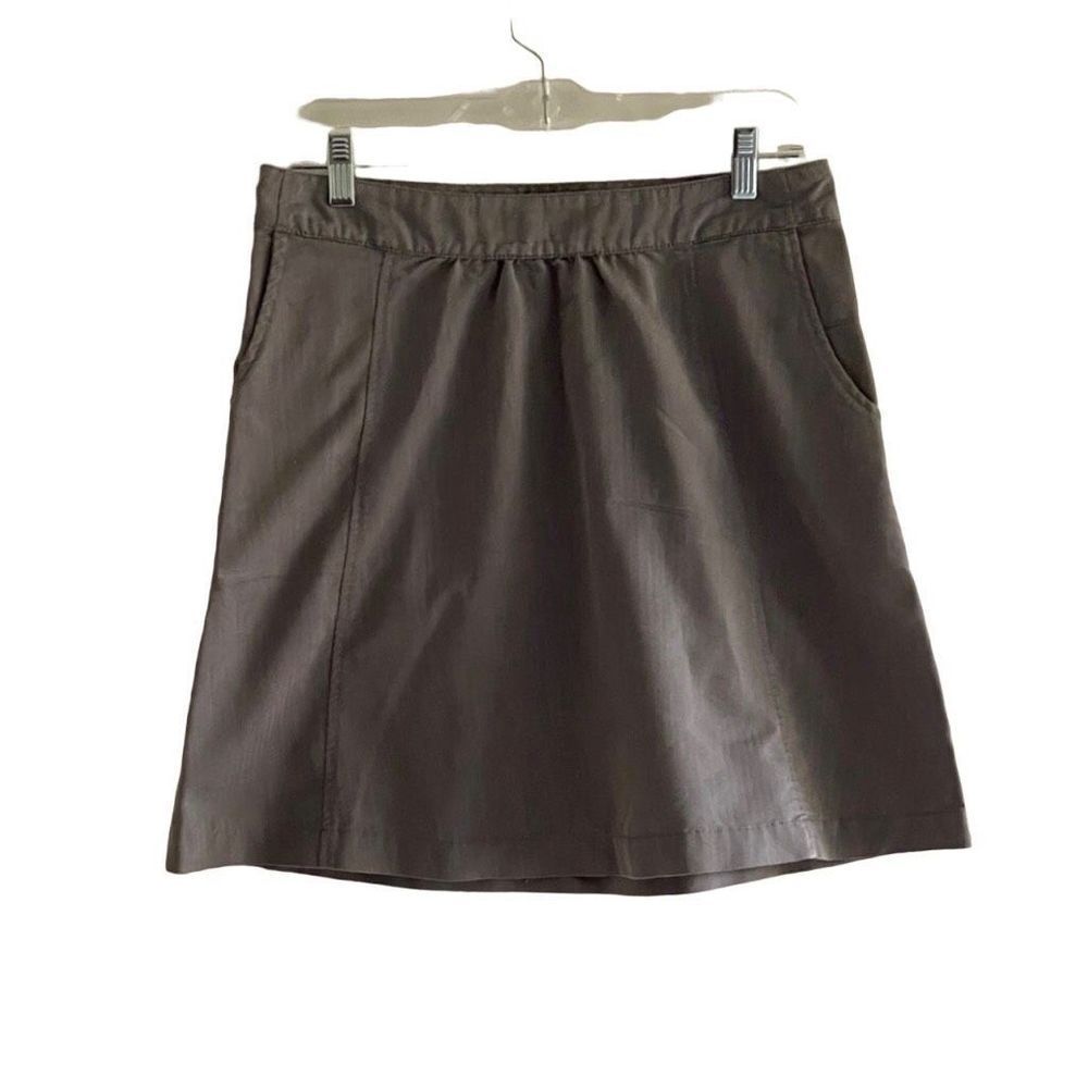 Ibex Women’s Skirt Organic Cotton Beige Herringbone Size 6